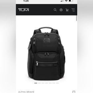TUMI black Alpha Bravo Search Backpack NWT